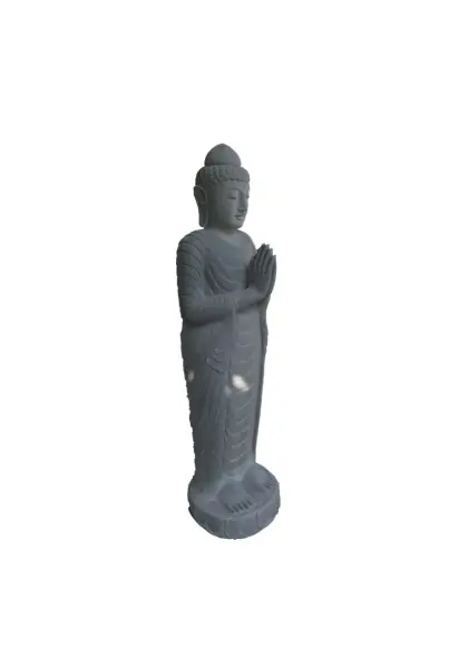 Product image 3 of the product “Standing Buddha made of Riverstone, position Namaskara , H. 150cm. ”